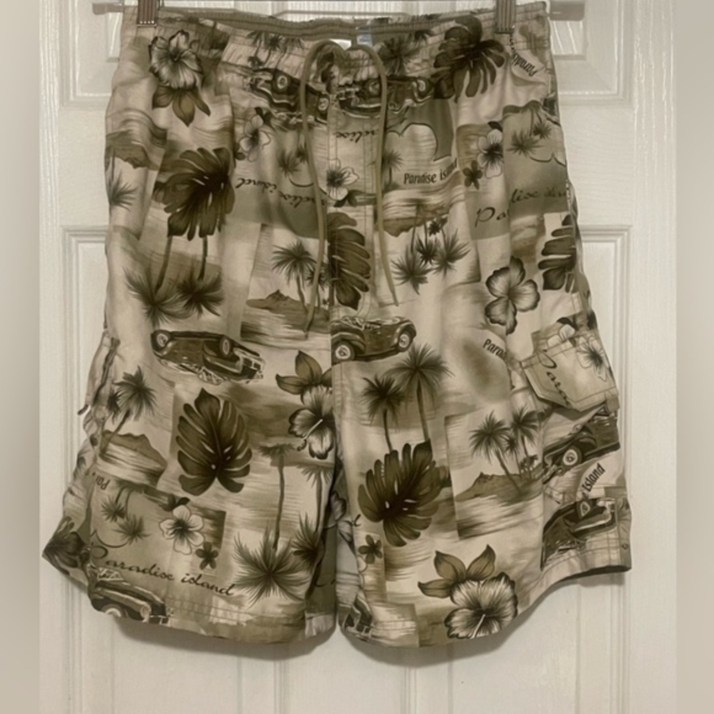 Men’s SAND N SUN retro swim trunks; size‎ 32/34